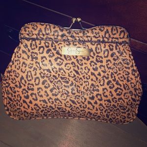 Jessica Simpson Leopard Clutch Pristine Condition